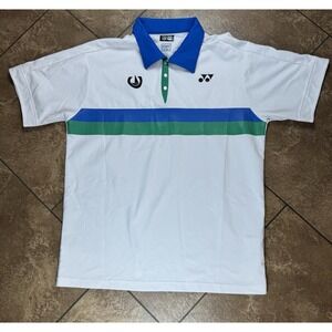 Yonex Tennis Polo Shirt White 75th Anniversary W/ Horseshoe Bay Resort Logo